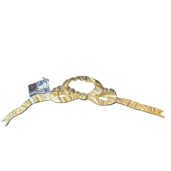 Vintage Wall Hanger Brass Other - Vintage Brass  Bow Knot Wall Hanger